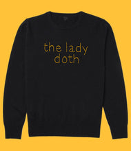 Load image into Gallery viewer, Custom BLACK 100% Cashmere Sweater, Custom Cashmere, The Lady Doth