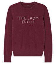 Load image into Gallery viewer, Custom MAROON Colored 100% Cashmere Sweater, Custom Cashmere, The Lady Doth