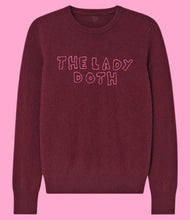 Load image into Gallery viewer, Custom MAROON Colored 100% Cashmere Sweater, Custom Cashmere, The Lady Doth