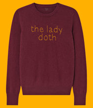 Load image into Gallery viewer, Custom MAROON Colored 100% Cashmere Sweater, Custom Cashmere, The Lady Doth