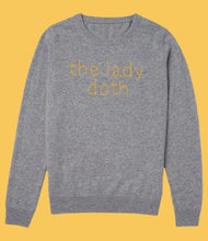 Load image into Gallery viewer, Custom GREY 100% Cashmere Sweater, Custom Cashmere, The Lady Doth
