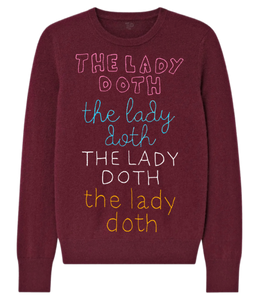 Custom MAROON Colored 100% Cashmere Sweater, Custom Cashmere, The Lady Doth