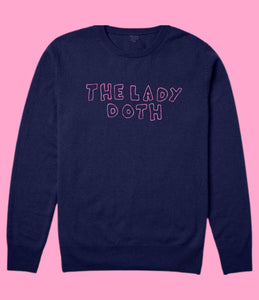 Custom NAVY 100% Cashmere Sweater, Custom Cashmere, The Lady Doth