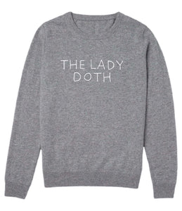 Custom GREY 100% Cashmere Sweater, Custom Cashmere, The Lady Doth